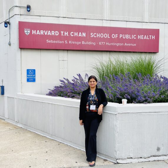 only indian – selected for Executive Health Program at Harvard school of Public Health.